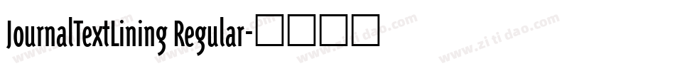 JournalTextLining Regular字体转换